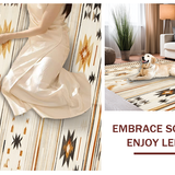 Ultra Soft Area Rug, Non Slip, Stain Resistant, Washable Area Rugs for Living Room, Bedroom, Contemporary Abstract Linear Design(Beige)