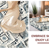 Minimalist Grey and White Medallion(Gray)