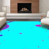 Lively Textured Circle Cushions(Blue)