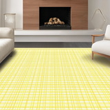 Ultra Soft Area Rug, Non Slip, Stain Resistant, Washable Area Rugs for Living Room, Bedroom, Artful Tiled Pattern Accents(Yellow)