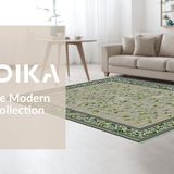 Ultra Soft Area Rug, Non Slip, Stain Resistant, Washable Area Rugs for Living Room, Bedroom, Minimalist Abstract Branch Elements(Gray)