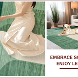 Ultra Soft Area Rug, Non Slip, Stain Resistant, Washable Area Rugs for Living Room, Bedroom, Vintage Sage Green Large Meditation Room Rug(Green)