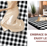 Cozy Hand Woven Tartan Charm(Black)