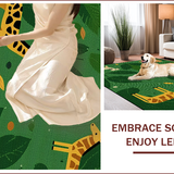 Ultra Soft Area Rug, Non Slip, Stain Resistant, Washable Area Rugs for Living Room, Bedroom, Stylish Christmas Living Room Washable Area Rug(Green)