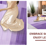Ultra Soft Area Rug, Non Slip, Stain Resistant, Washable Area Rugs for Living Room, Bedroom, Stylish Textured Lilac Ensemble(Purple)