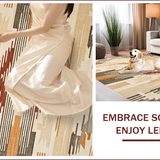 Ultra Soft Area Rug, Non Slip, Stain Resistant, Washable Area Rugs for Living Room, Bedroom, Rustic Earthy Print Aesthetic(Beige)