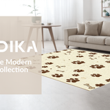 Ultra Soft Area Rug, Non Slip, Stain Resistant, Washable Area Rugs for Living Room, Bedroom, Trendy Soft Natural Color Palette(Beige)