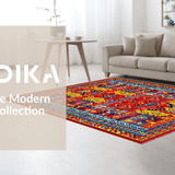 Eclectic Multicolor Ethnic(Red)