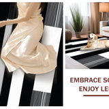 Chic Minimalist Reversible Stripes(Black)