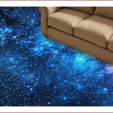 Ultra Soft Area Rug, Non Slip, Stain Resistant, Washable Area Rugs for Living Room, Bedroom, Starry Sky Glitter Kids Bedroom Rug(Blue)