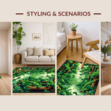 Colorful Forest Adventure Illustration(Green)