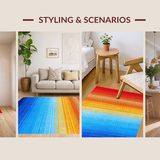 Contemporary Colorful Ombre Design(Red)