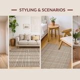 Contemporary Farmhouse Linear Style(Beige)