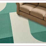 Ultra Soft Area Rug, Non Slip, Stain Resistant, Washable Area Rugs for Living Room, Bedroom, Contemporary Sage Green Bedroom Rug for Minimal Living(Green)