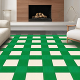 Luxurious Earthy Checkered Motif(Green)