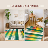 Vivid Modern Splashing Shapes(Green)