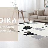 Ultra Soft Area Rug, Non Slip, Stain Resistant, Washable Area Rugs for Living Room, Bedroom, Delightful Stretching Cat Imagery(Black)