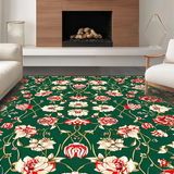 Ultra Soft Area Rug, Non Slip, Stain Resistant, Washable Area Rugs for Living Room, Bedroom, Vivid Nature-Inspired Artistry(Green)