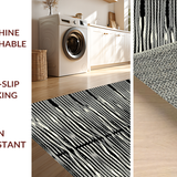 Dramatic Black and Beige Visual Flow(Black)