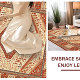 Colorful Distressed Geometric Design(Beige)