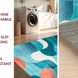 Dynamic Coastal Wave Motif(Blue)