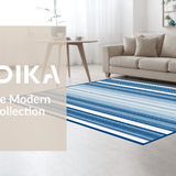 Ultra Soft Area Rug, Non Slip, Stain Resistant, Washable Area Rugs for Living Room, Bedroom, Elegant Bow-Tied Carpet(Blue)