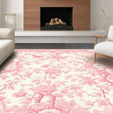 Ultra Soft Area Rug, Non Slip, Stain Resistant, Washable Area Rugs for Living Room, Bedroom, Lush Soft Colorful Foliage Display(Pink)