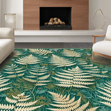 Ultra Soft Area Rug, Non Slip, Stain Resistant, Washable Area Rugs for Living Room, Bedroom, Trendy Whimsical Green Patterns(Green)