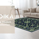 Ultra Soft Area Rug, Non Slip, Stain Resistant, Washable Area Rugs for Living Room, Bedroom, Cozy Earthy Tone Composition(Blue)