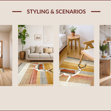 Ultra Soft Area Rug, Non Slip, Stain Resistant, Washable Area Rugs for Living Room, Bedroom, Stylish Chic Animal Motif(Brown)