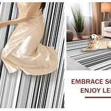 Elegant Modern Geometric Lines(Black)