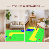 Vibrant Urban Landscape Play Mat(Green)