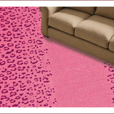 Ultra Soft Area Rug, Non Slip, Stain Resistant, Washable Area Rugs for Living Room, Bedroom, Leopard Print Vintage(Pink)