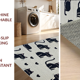 Ultra Soft Area Rug, Non Slip, Stain Resistant, Washable Area Rugs for Living Room, Bedroom, Vibrant Cartoonish Animal Accent(Gray)