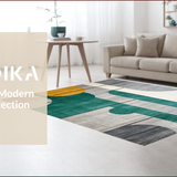 Ultra Soft Area Rug, Non Slip, Stain Resistant, Washable Area Rugs for Living Room, Bedroom, Elegant Gray Textured Composition(Gray)