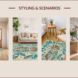 Ultra Soft Area Rug, Non Slip, Stain Resistant, Washable Area Rugs for Living Room, Bedroom, Jungle Animal Tiger(Gray)