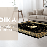 Luxe Abstract Crescent Design(Black)