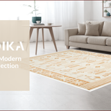 Ultra Soft Area Rug, Non Slip, Stain Resistant, Washable Area Rugs for Living Room, Bedroom, Soft Geometric Bath Mat for Minimalist Bathrooms(Red)
