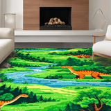 Joyful Multi Colored Dino World(Green)