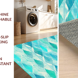 Elegant Aqua and White Fusion(Blue)