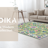 Colorful Retro Patterned Motif(Green)