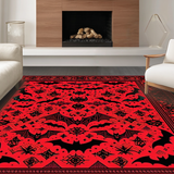 Mysterious Vibrant Bat Imagery(Red)