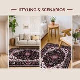 Stylish Earthy Floral Texture(Black)