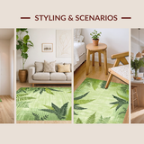 Elegant Shaggy Round Aesthetic(Green)