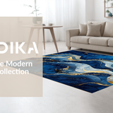 Chic Gray and Aqua Motif(Blue)