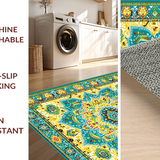 Ultra Soft Area Rug, Non Slip, Stain Resistant, Washable Area Rugs for Living Room, Bedroom, Intricate Geometric Artistry Piece(Yellow)