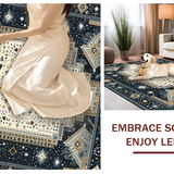 Ultra Soft Area Rug, Non Slip, Stain Resistant, Washable Area Rugs for Living Room, Bedroom, Whimsical Lunar Harmony Pattern(Beige)
