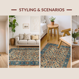 Earthy Toned Rustic Medallion(Blue)
