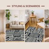 Chic Striped Rustic Aesthetic(Black)