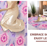 Ultra Soft Area Rug, Non Slip, Stain Resistant, Washable Area Rugs for Living Room, Bedroom, Chic Pastel Fluffy Aesthetic(Purple)